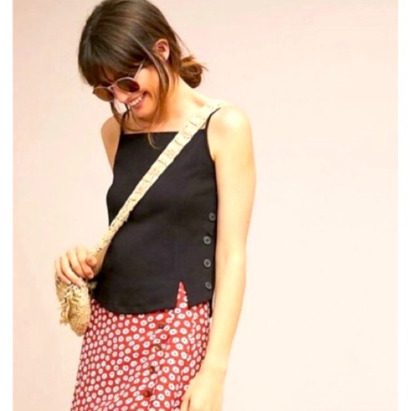 Anthropologie Meadow Rue Button side Tank. NWT S - Picture 2 of 5